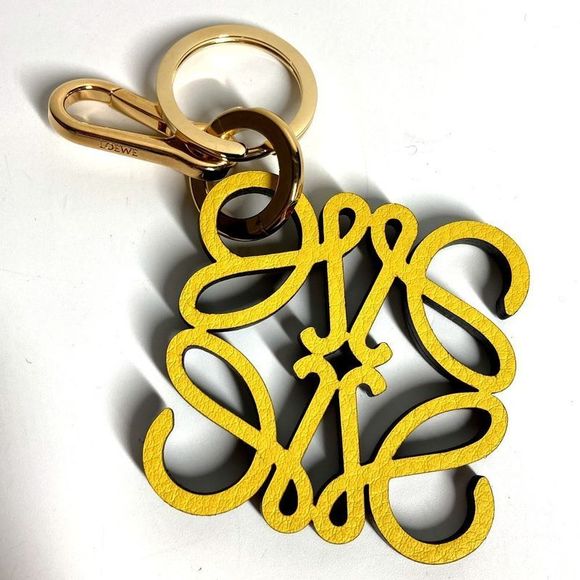 Loewe Key Holder Anagram Charm In Calf C821232x06 Leather...